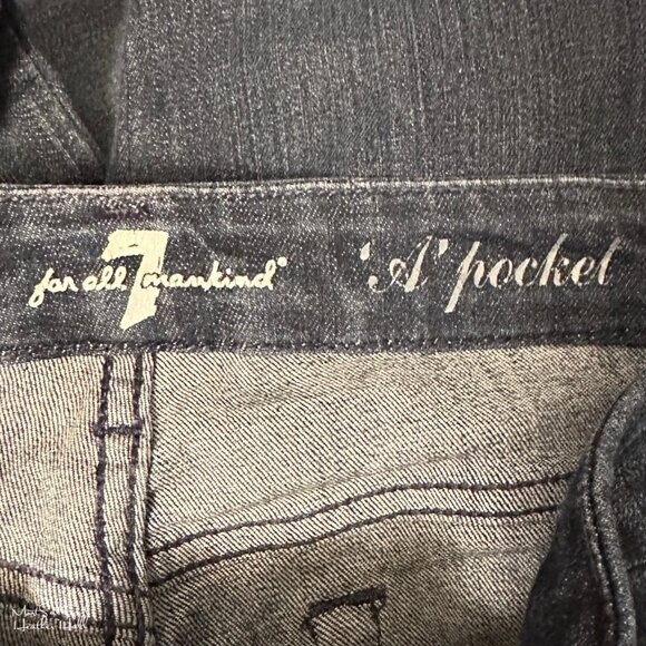 7 For All Mankind A Pocket Bootcut Jeans Size 31 - Picture 5 of 7